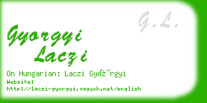 gyorgyi laczi business card